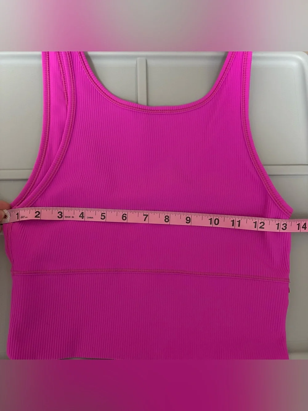 Lululemon Power Pivot Ribbed Tank Top Pink Size 6